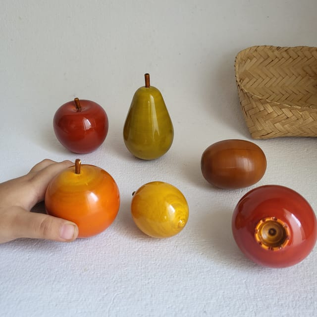 GulabTribe - Wooden Fruits Learning Set