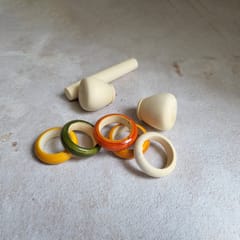 GulabTribe - Wooden Mini Rattle Toy