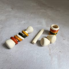 GulabTribe - Wooden Mini Rattle Toy