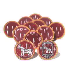 POTLI - GANJIFA Hand painted Playing Cards  Dashavtar set/120