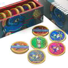 POTLI - GANJIFA Printed Playing Cards  Athrangi Set/96
