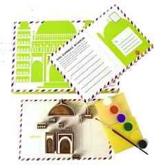 POTLI - DIY Wooden Block Printing Craft kit Monuments of india Gol Gumbaz