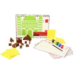 POTLI - DIY Wooden Block Printing Craft kit Monuments of india Gol Gumbaz