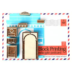 POTLI - DIY Wooden Block Printing Craft kit Monuments of India - India Gate