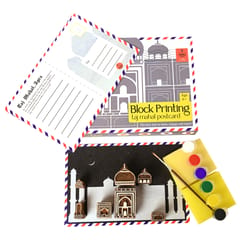 POTLI - DIY Wooden Block Printing Craft kit Monuments of India - Taj Mahal
