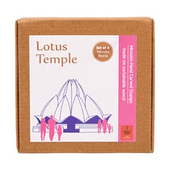 POTLI - DIY Wooden Block Printing Set Lotus Temple