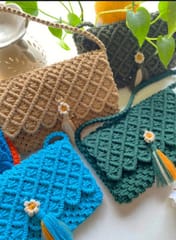 Act of Craft - Macrame Clutch Tessel Bag