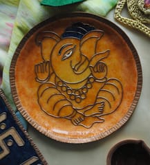 Ekibeki - Ekadanta Ganesha Wallplate Green