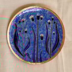 Ekebeki - Ekibeki Gardens of Vishwakarma Copper Enamel Wall Plate - Pastels Wildflower (1pc)