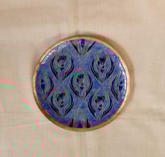 Ekebeki - Ekibeki Brown Swirling Lotus Copper Enamel Wall Plate (1pc)
