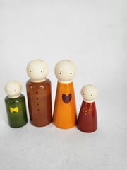 GulabTribe - Wooden Family Learning Set