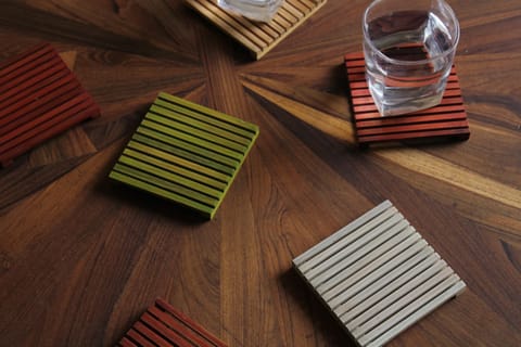 Rhizome - Bamboo Coasters - Set of 6