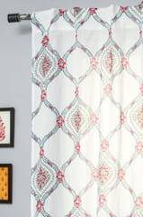 SootiSyahi 'First Impression' Handblock Printed Cotton Door Curtain