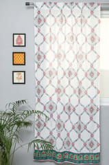 SootiSyahi 'First Impression' Handblock Printed Cotton Door Curtain