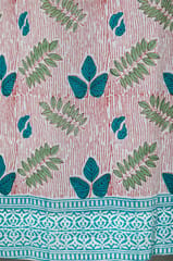 SootiSyahi 'Glow of Garden' Handblock Printed Cotton Door Curtain