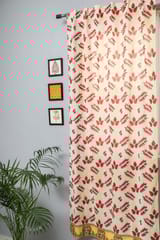 SootiSyahi 'Glow of Autum' Handblock Printed Cotton Door Curtain