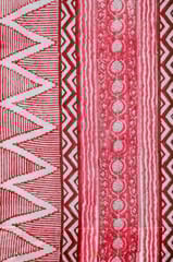 SootiSyahi 'Geometric Romance' Handblock Printed Cotton Door Curtain