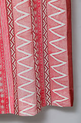 SootiSyahi 'Geometric Romance' Handblock Printed Cotton Door Curtain