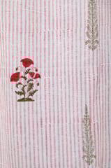 SootiSyahi 'Red Retreat' Handblock Printed Cotton Door Curtain