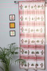 SootiSyahi 'Made on Earth' Handblock Printed Cotton Door Curtain
