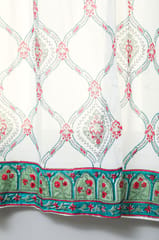 SootiSyahi 'First Impression' Handblock Printed Cotton Window Curtain