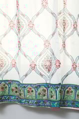 SootiSyahi 'First Impression' Handblock Printed Cotton Window Curtain