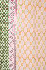 SootiSyahi 'East Meets West' Handblock Printed Cotton Window Curtain