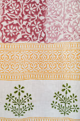 SootiSyahi 'Heavenly Homeland' Handblock Printed Cotton Window Curtain