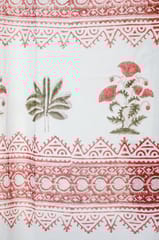 SootiSyahi 'Made on Earth' Handblock Printed Cotton Window Curtain
