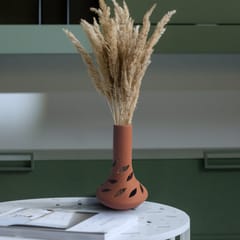 CRAFTLIPI - TERRACOTA FOUNTAIN CUT PROFILED Flower Vase