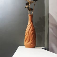 CRAFTLIPI - TERRACOTA  BOT LIPPED PROFILED Flower Vase