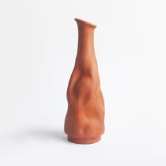 CRAFTLIPI - TERRACOTA BOT LIPPED ORGANIC Flower Vase