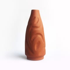 CRAFTLIPI - TERRACOTA BOT SHORT PROFILED Flower Vase