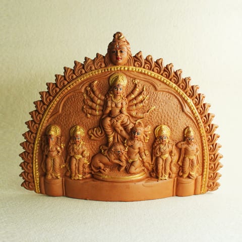 CRAFTLIPI-Family Durga Idol