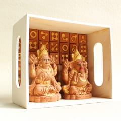 CRAFTLIPI-Small(S) Laxmi & Ganapati Idol