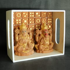 CRAFTLIPI-Small(S) Laxmi & Ganapati Idol