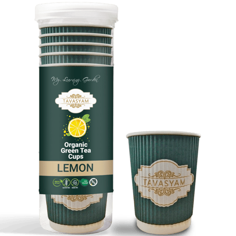 Tavasyam - Orgaic Green Tea Cups - Lemon