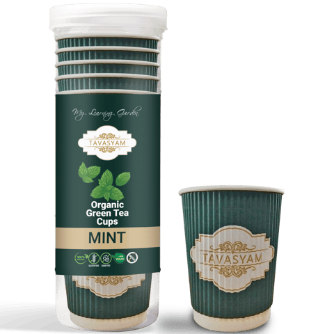 Tavasyam - Orgaic Green Tea Cups - Mint