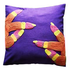 Juhi Malhotra-Purple Mudra Cushion Cover