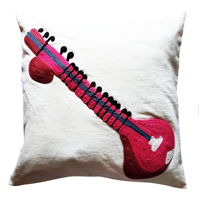 Juhi Malhotra-Sitar Cushion Cover