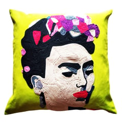 Juhi Malhotra-Lime Frida Cushion Cover