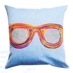 Juhi Malhotra-Blue Chashma Cushion Cover