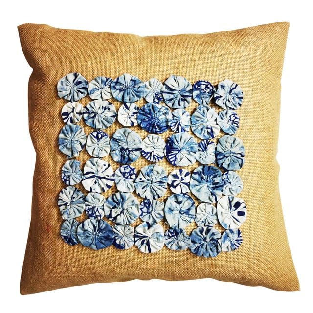 Juhi Malhotra-Indigo Flower Cushion Cover