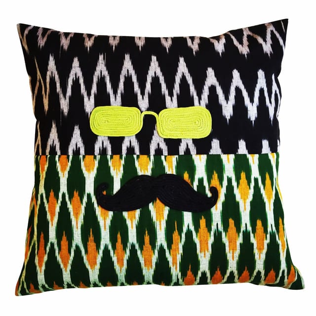 Juhi Malhotra-Ikat Story Cushion Cover