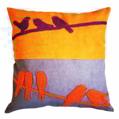 Juhi Malhotra-Sunset Bird Cushion Cover