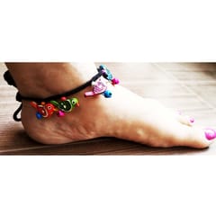 Juhi Malhotra-Multicolor Bird Anklet