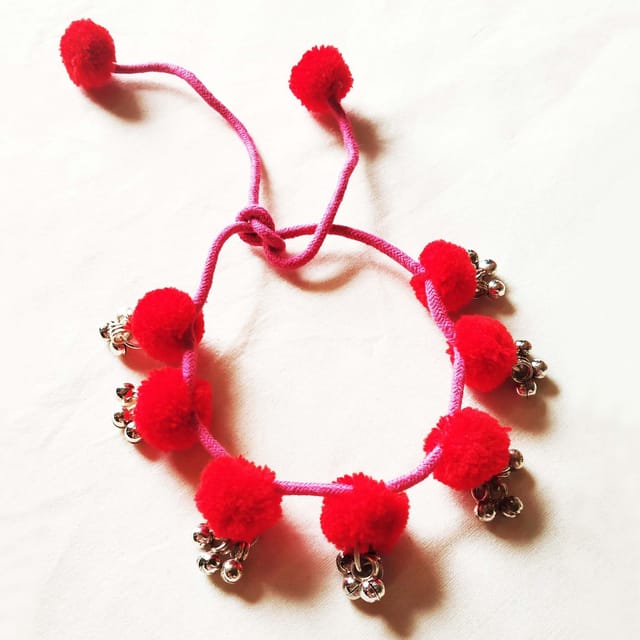 Juhi Malhotra-Ethnic Red Anklet