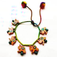 Juhi Malhotra-Orange Elephant Anklet