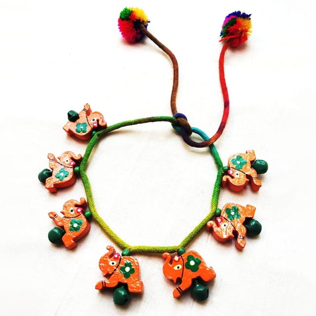 Juhi Malhotra-Orange Elephant Anklet