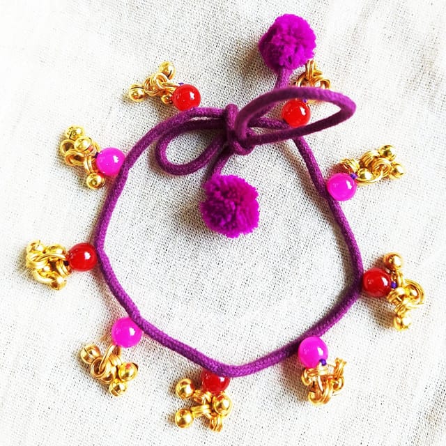 Juhi Malhotra-Shades Of Purple Anklet